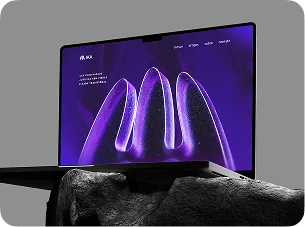 Site da IAA aberto em um notebook